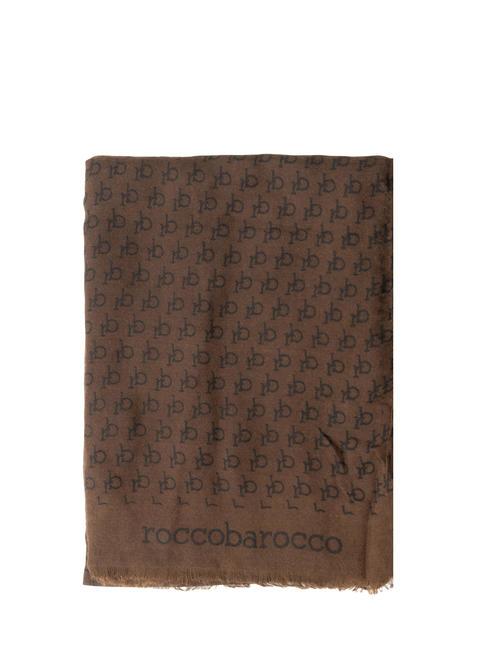 ROCCOBAROCCO LOGO RB Bufanda unisex Marrón - Bufandas