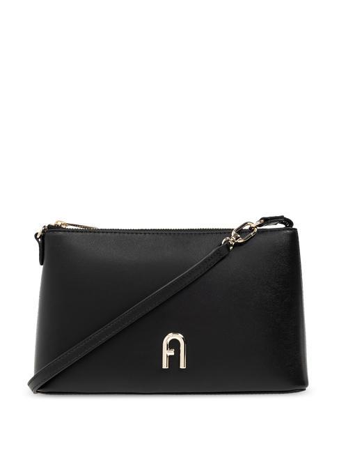 FURLA DIAMANTE  Mini bolso bandolera, en piel. negro - Bolsos Mujer