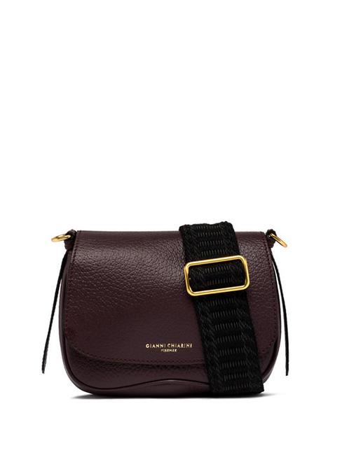 GIANNI CHIARINI CHIARA  Mini bolso bandolera, en piel. ciruela - Bolsos Mujer