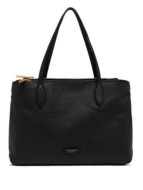 GIANNI CHIARINI MARA  Bolso shopping de piel negro - Bolsos Mujer