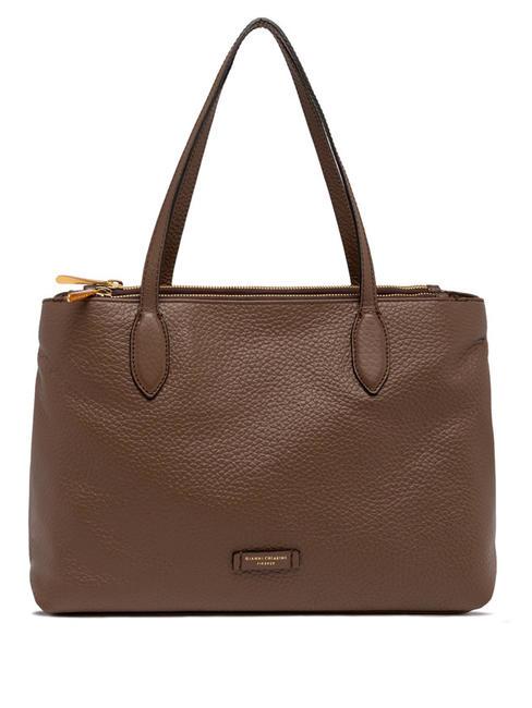 GIANNI CHIARINI MARA  Bolso shopping de piel castor - Bolsos Mujer