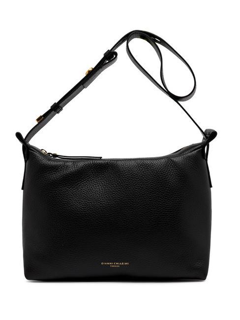 GIANNI CHIARINI ORIANA  Bolso bandolera, en piel. negro - Bolsos Mujer