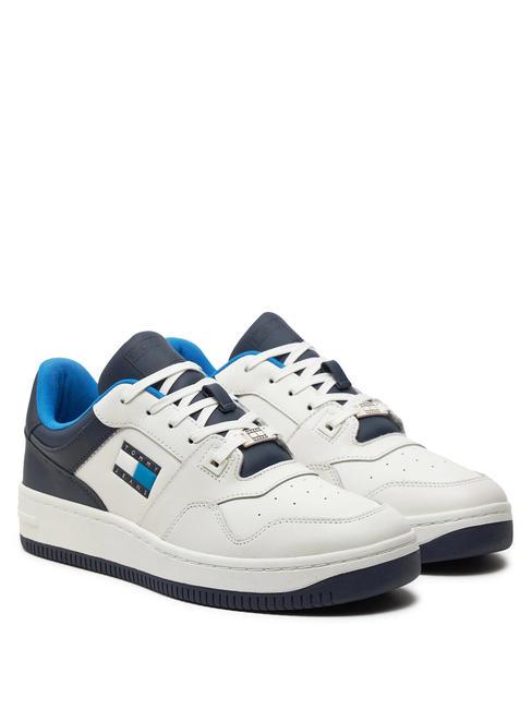 TOMMY HILFIGER TOMMY JEANS BASKET LEATHER Zapatillas de piel noche oscura azul marino - Zapatos Hombre