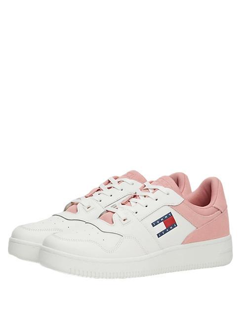 TOMMY HILFIGER TOMMY JEANS RETRO BASKET MIX MEDIA Zapatillas antideslizantes rosa tiza - Zapatos Mujer