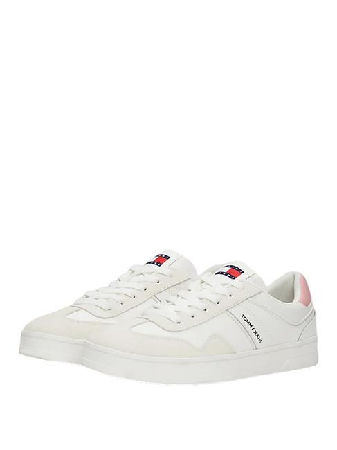 TOMMY HILFIGER TOMMY JEANS COURT  Zapatillas de piel color crudo - Zapatos Mujer