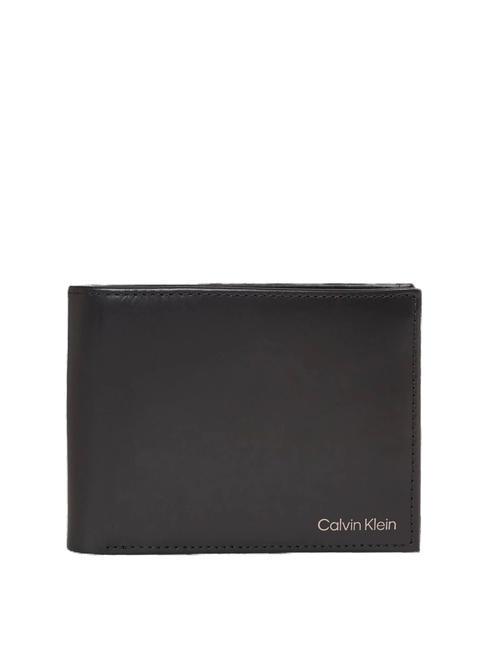 CALVIN KLEIN SMOOTH  Billetera de cuero negro - Carteras Hombre