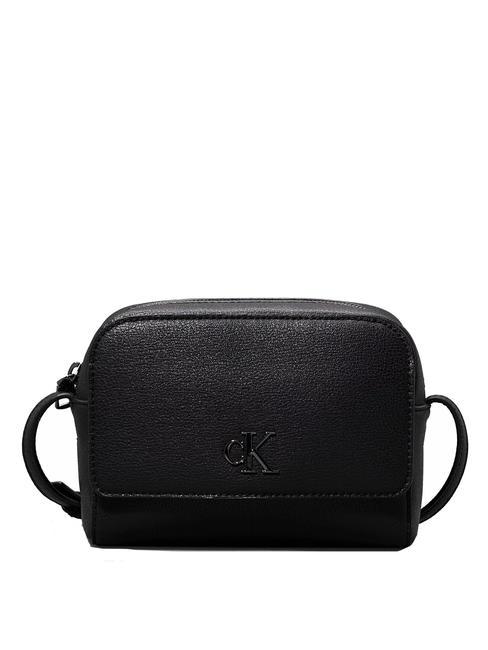 CALVIN KLEIN MINIMAL MONOGRAM Camera Mini bolso de hombro negro/bronce brillante - Bolsos Mujer