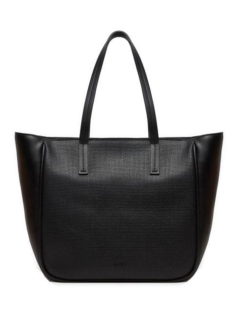 CALVIN KLEIN REFINE  Bolsa de la compra  ck negro texturizado - Bolsos Mujer