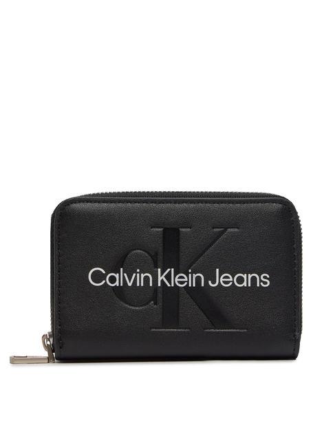 CALVIN KLEIN SCULPTED Cartera con cremallera moda negro - Carteras Mujer