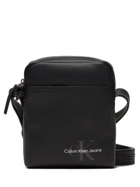 CALVIN KLEIN CK JEANS MONOGRAM SOFT  Bolso con logotipo pvh negro - Bandoleras Hombre