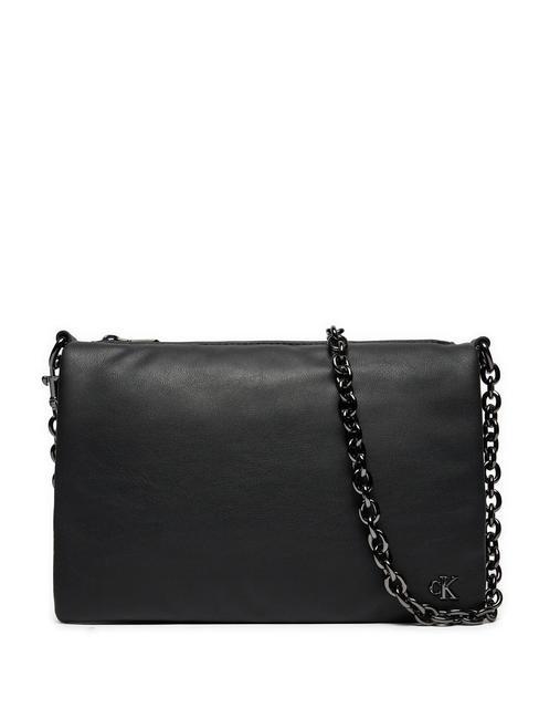 CALVIN KLEIN CHAIN  Bolsa de hombro negro/bronce brillante - Bolsos Mujer