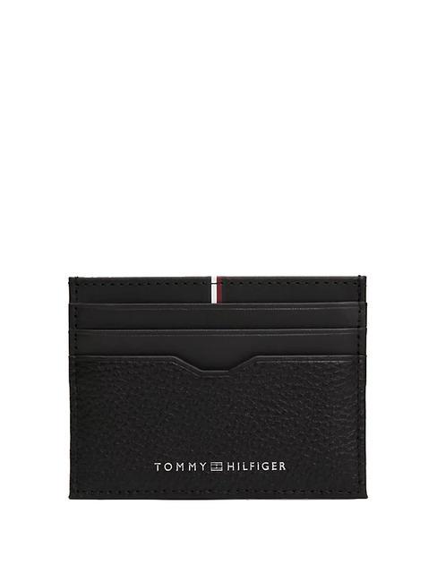 TOMMY HILFIGER TRANSIT Tarjetero de piel negro - Carteras Hombre