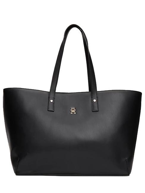 TOMMY HILFIGER CHIC  Bolso shopping al hombro negro - Bolsos Mujer