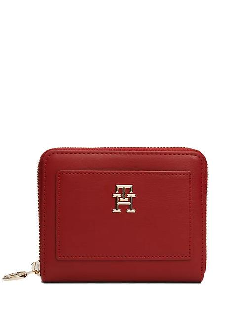 TOMMY HILFIGER DISTINC Cartera con cremallera magma oscuro - Carteras Mujer