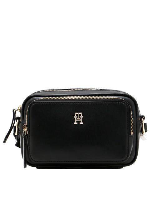 TOMMY HILFIGER SOFT UTILITY Mini bolso de hombro negro - Bolsos Mujer