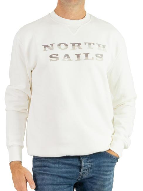 NORTH SAILS LETTERING LOGO Sudadera de algodón con cuello redondo Malvavisco - Sudaderas