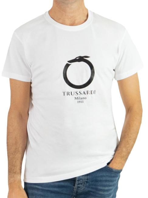 TRUSSARDI 1911 LUX  Camiseta de algodón blanco - camiseta