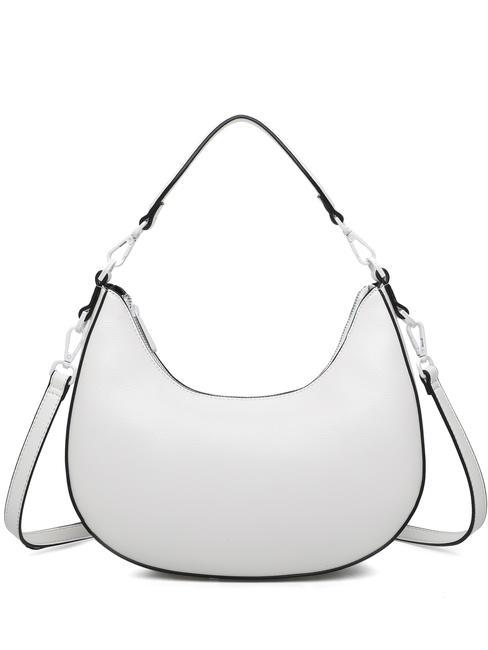 ROCCOBAROCCO NINA bolso de hombro media luna blanco - Bolsos Mujer