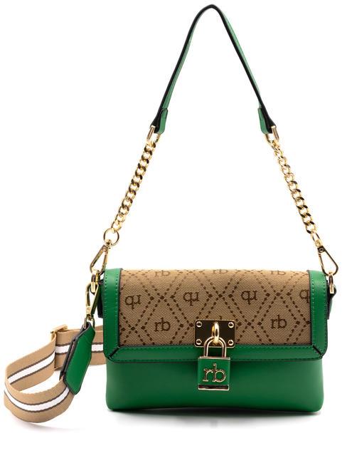 ROCCOBAROCCO FRIDA Mini bolso bandolera, con bandolera verde - Bolsos Mujer