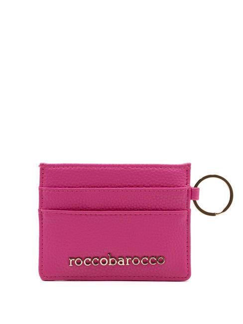 ROCCOBAROCCO CLAIR Tarjetero plano fucsia - Carteras Mujer