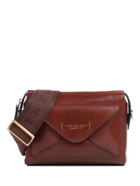 THE BRIDGE FRIDA Mini bolso bandolera, en piel. BROWN - Bolsos Mujer