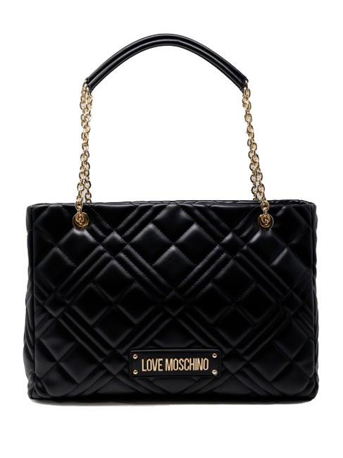 LOVE MOSCHINO QUILTED Bolsa de hombro negro - Bolsos Mujer