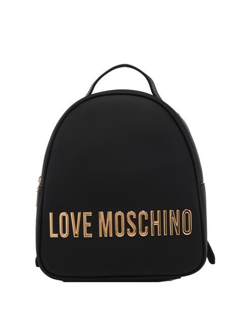 LOVE MOSCHINO GOLD LETTERING Mochila negro - Bolsos Mujer