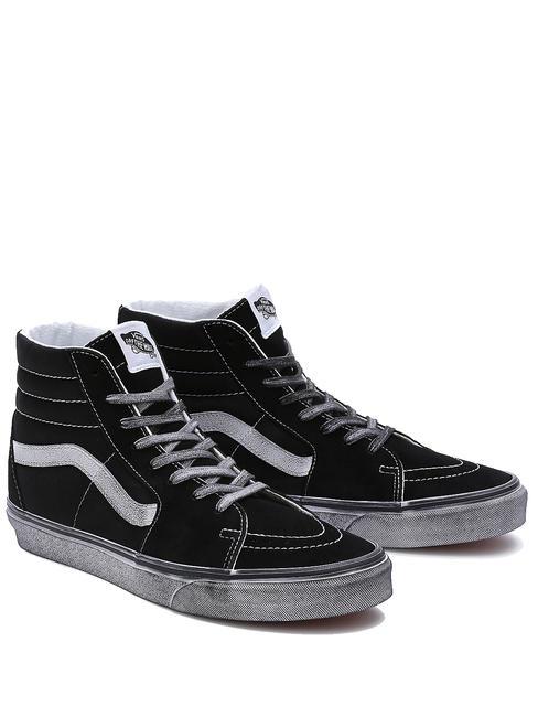 VANS UA SK8-HI Zapatillas de piel estresado blanco y negro - Zapatos unisex