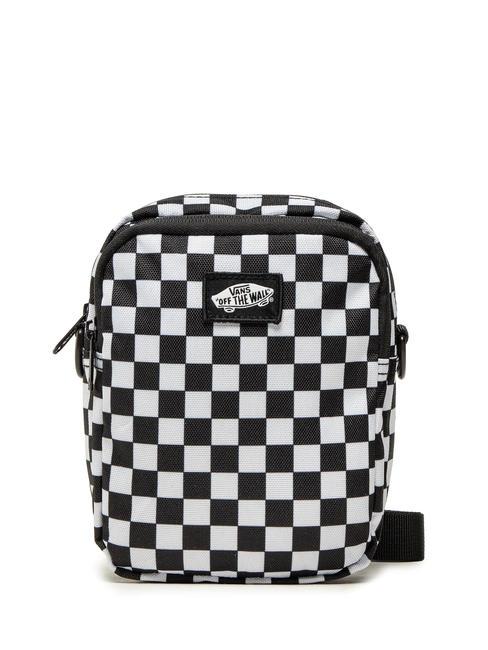 VANS GO GETTER  Cartera tablero de ajedrez blanco y negro - Bandoleras Hombre