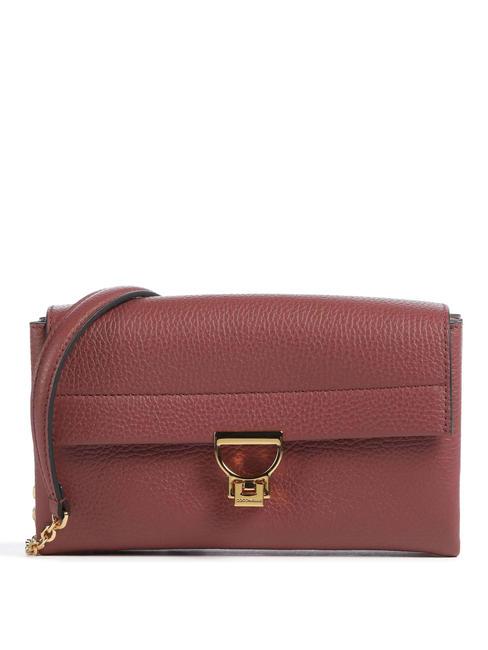 COCCINELLE ARLETTIS  Mini bolso bandolera, en piel. brandy - Bolsos Mujer