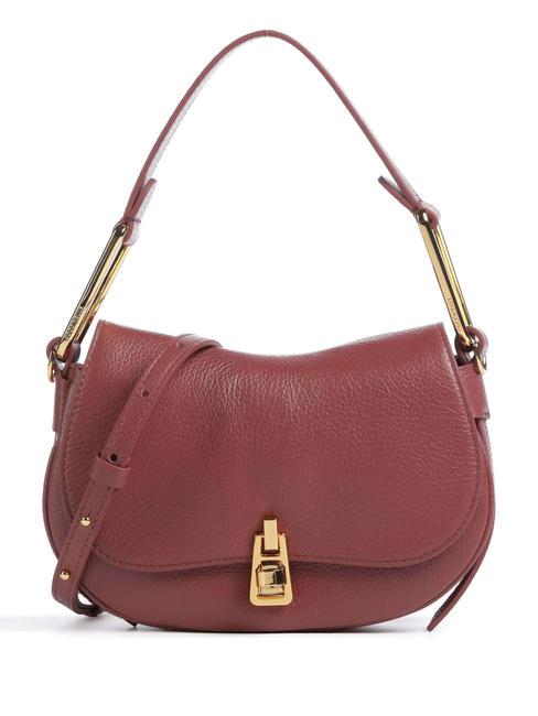 COCCINELLE MAGIE SOFT Bolso bandolera de piel con bandolera brandy - Bolsos Mujer