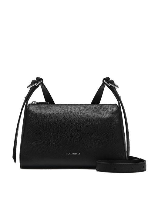 COCCINELLE BISHOP  Mini bolso bandolera, en piel. negro - Bolsos Mujer