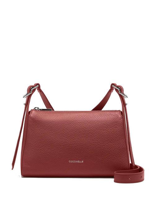 COCCINELLE BISHOP  Mini bolso bandolera, en piel. brandy - Bolsos Mujer