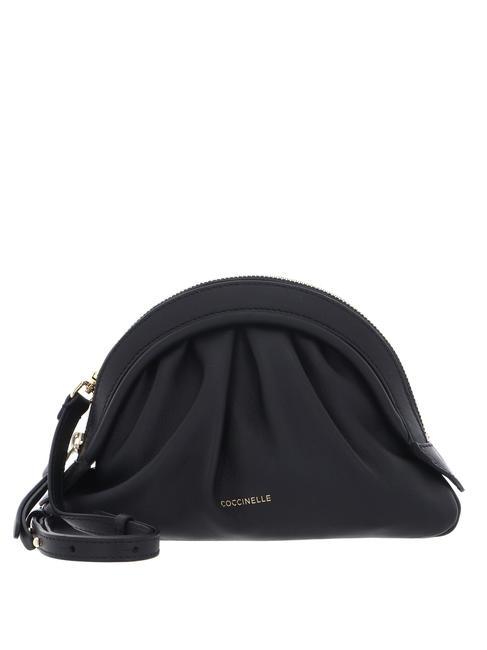 COCCINELLE CHEEK SMOOTH  Bolso bandolera, en piel. negro - Bolsos Mujer