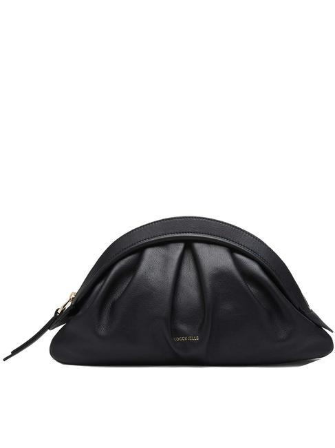 COCCINELLE CHEEK SMOOTH  Bolso bandolera, en piel. negro - Bolsos Mujer