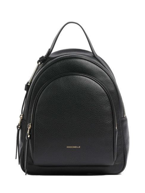 COCCINELLE MALORY  Mochila de cuero negro - Bolsos Mujer