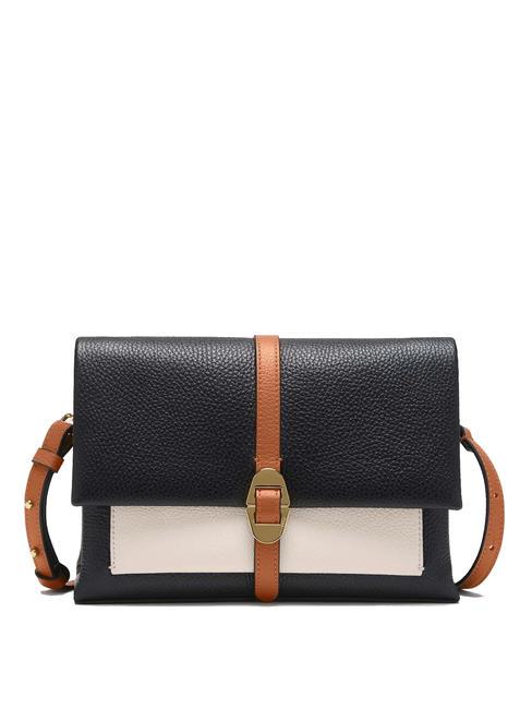 COCCINELLE DORIAN TRICOLOR  bolso de cuero negro/corderos/cuir - Bolsos Mujer