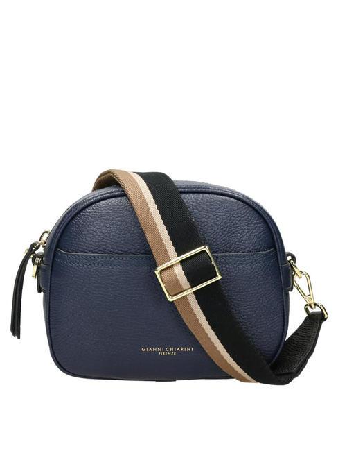 GIANNI CHIARINI NINA  Mini bolso bandolera, en piel. AZUL - Bolsos Mujer