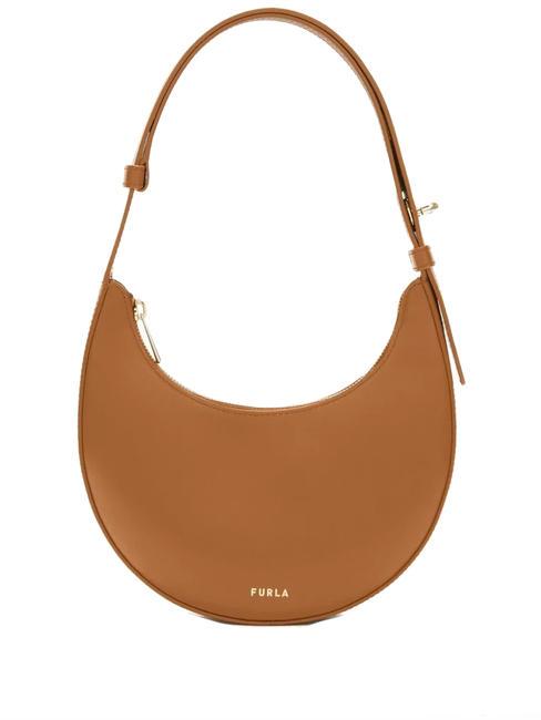 FURLA DELIZIA  Mini bolso bandolera, en piel. brandy - Bolsos Mujer