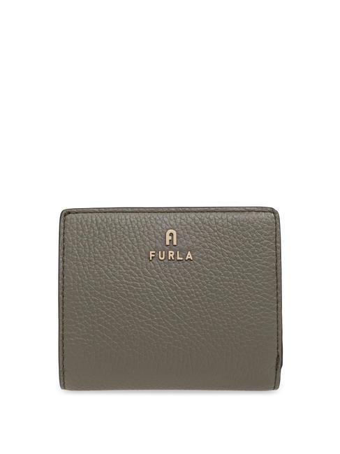 FURLA CAMELIA Cartera compacta de piel de becerro sabio - Carteras Mujer