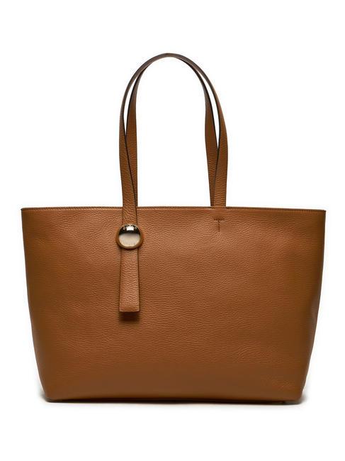 FURLA SFERA  Bolso shopping de piel brandy - Bolsos Mujer