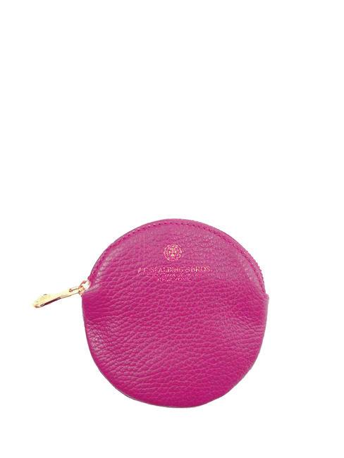 SPALDING TIFFANY Monedero llavero piel fucsia - Llaveros