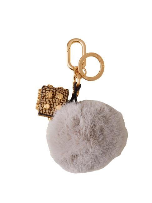 BORBONESE KEYRING Dado Llavero con dije nube/op natural - Llaveros