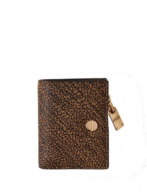 BORBONESE VITE COATED Cartera de mujer op natural / negro - Carteras Mujer