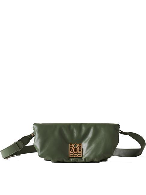 BORBONESE COUCH MINI Bolso bandolera, en piel. aceituna - Bolsos Mujer