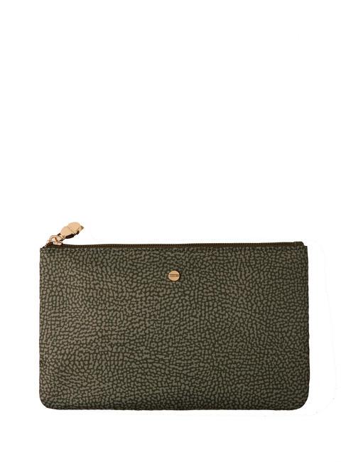 BORBONESE CLASSICA bolso de mano verde militar - Bolsos Mujer