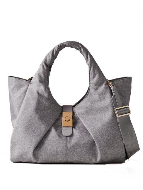 BORBONESE CORTINA SHOPPER MEDIUM Bolsa de la compra M nube - Bolsos Mujer