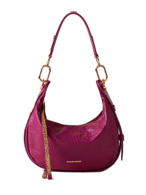 BORBONESE OYSTER  Bolso bandolera, en piel. amarone - Bolsos Mujer