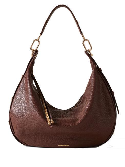 BORBONESE OYSTER  Bolso bandolera, en piel. brule - Bolsos Mujer