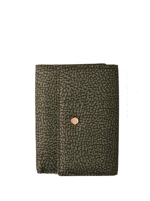 BORBONESE CLASSICA  Cartera mediana con solapa verde militar - Carteras Mujer